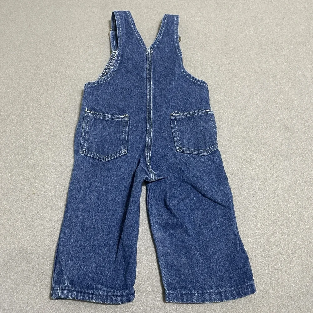 Vintage Overalls Youth Made in USA Toddler Bibs‎ Denim Jumper Western Kids*